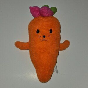 Orange Carrot Plush 14" Stuffed Toy Anthropomorphic Face Vegetable UNFI 2022